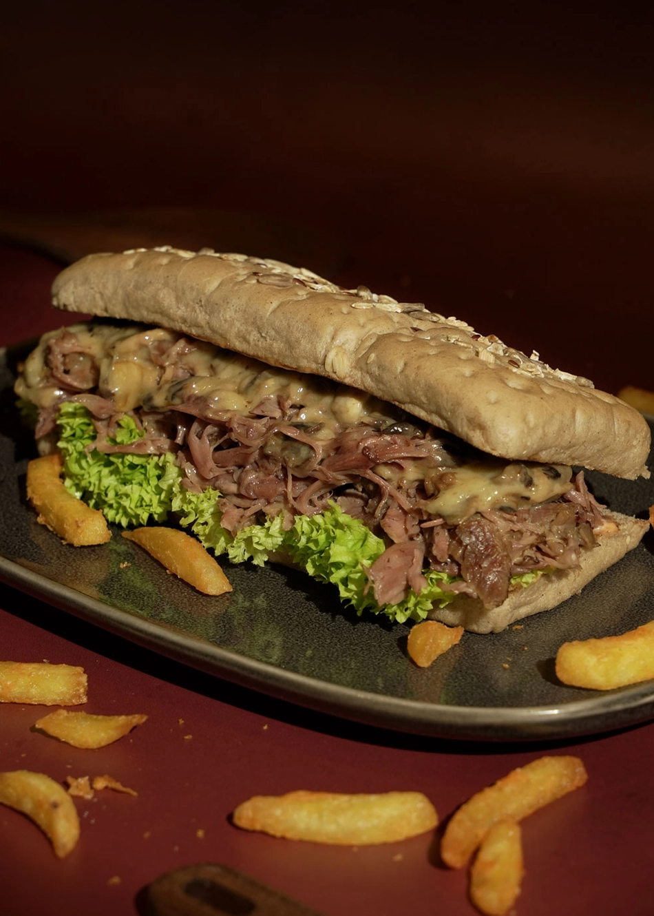 Soft on the bite,<br>
rich in meatiness.